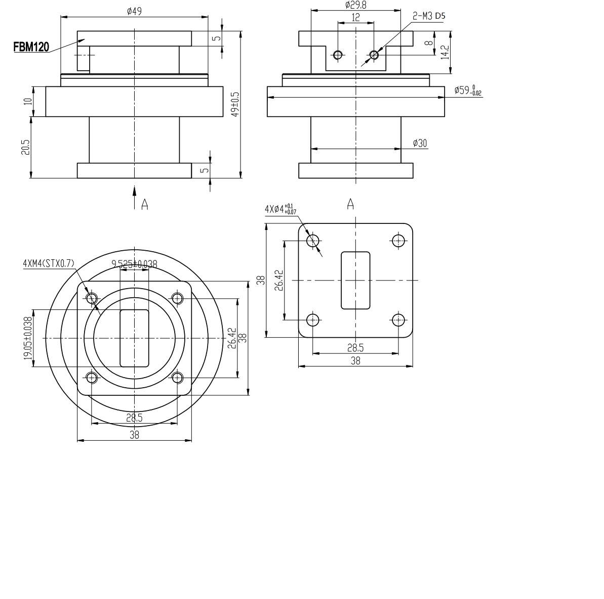 waveguide rotary joint China Manufacturer Admwtech
